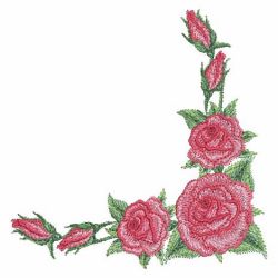 Watercolor Red Roses 03(Md) machine embroidery designs