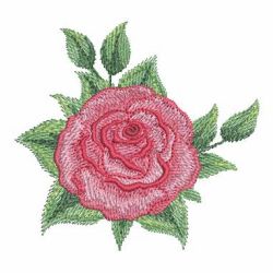 Watercolor Red Roses 09(Sm) machine embroidery designs
