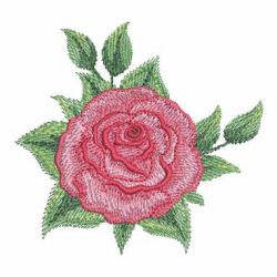 Watercolor Red Roses 09(Md) machine embroidery designs