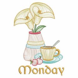 Days Of The Week Coffee Time 01(Lg) machine embroidery designs