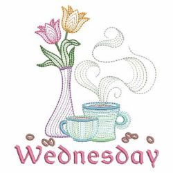 Days Of The Week Coffee Time 03(Md) machine embroidery designs