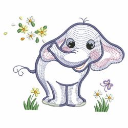 Vintage Baby Elephant 09(Lg) machine embroidery designs