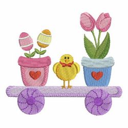 Easter Train 07 machine embroidery designs