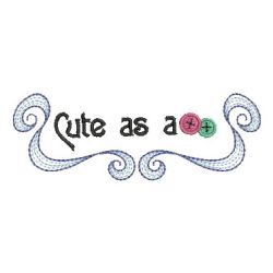 Cute As A Button 01 machine embroidery designs