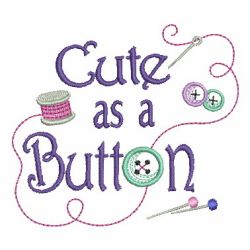 Cute As A Button 03 machine embroidery designs