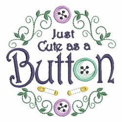 Cute As A Button 04 machine embroidery designs