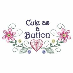 Cute As A Button 05 machine embroidery designs