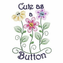 Cute As A Button 06 machine embroidery designs