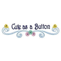 Cute As A Button 07 machine embroidery designs