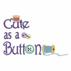 Cute As A Button 09 machine embroidery designs