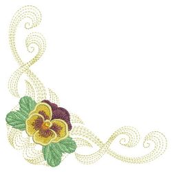 Pansy Decor 02(Md) machine embroidery designs