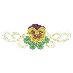 Pansy Decor 03(Sm) machine embroidery designs