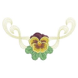 Pansy Decor 05(Lg) machine embroidery designs