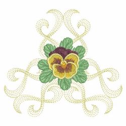 Pansy Decor 06(Lg) machine embroidery designs
