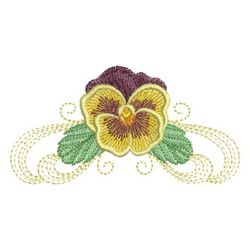Pansy Decor 09(Md) machine embroidery designs