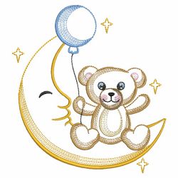 Sleepy Bear 05(Lg) machine embroidery designs