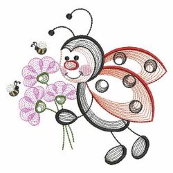 Sweet Little Ladybug 05(Md) machine embroidery designs