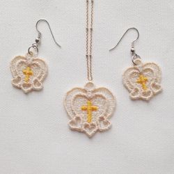 FSL Earrings And Pendant 10 machine embroidery designs