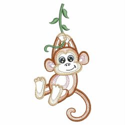 Rippled Little Monkey 05(Sm) machine embroidery designs