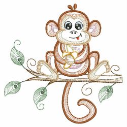 Rippled Little Monkey 07(Sm) machine embroidery designs