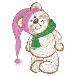 Rippled Adorable Bear 03(Md) machine embroidery designs