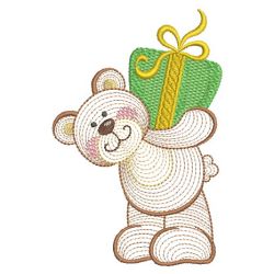 Rippled Adorable Bear 04(Md) machine embroidery designs
