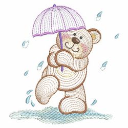 Rippled Adorable Bear 05(Md) machine embroidery designs
