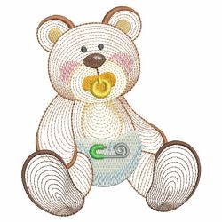Rippled Adorable Bear 07(Md) machine embroidery designs