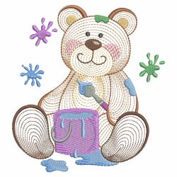 Rippled Adorable Bear 13(Sm) machine embroidery designs