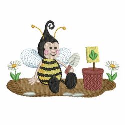 Cute Bees 01 machine embroidery designs