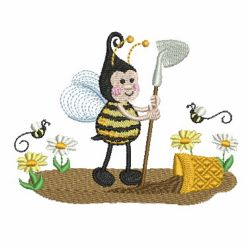 Cute Bees 02 machine embroidery designs