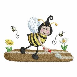 Cute Bees 04 machine embroidery designs
