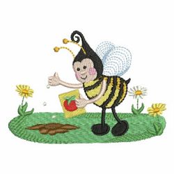 Cute Bees 05 machine embroidery designs