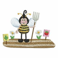 Cute Bees 07 machine embroidery designs