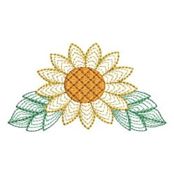 Vintage Sunflowers 01(Md) machine embroidery designs
