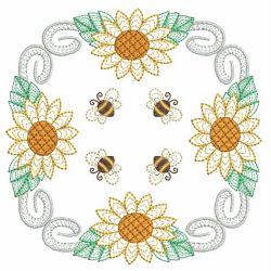 Vintage Sunflowers 06(Md) machine embroidery designs