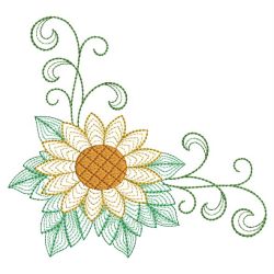 Vintage Sunflowers 07(Sm) machine embroidery designs