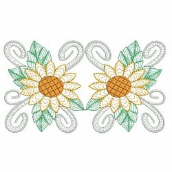 Vintage Sunflowers 11(Md) machine embroidery designs