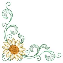 Vintage Sunflowers 12(Md) machine embroidery designs