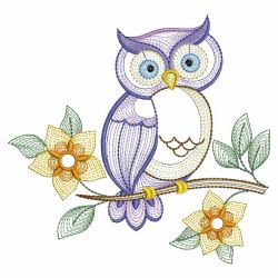 Spring Owls 02(Md) machine embroidery designs