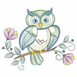 Spring Owls 05(Lg) machine embroidery designs