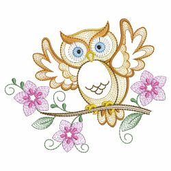 Spring Owls 06(Md) machine embroidery designs