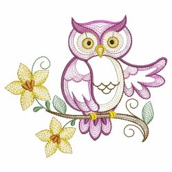 Spring Owls 07(Lg) machine embroidery designs