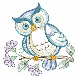 Spring Owls 09(Md) machine embroidery designs