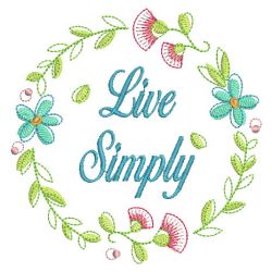 Live Simply 01(Sm) machine embroidery designs