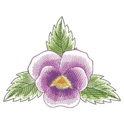 Pansy Beauty 01(Md) machine embroidery designs