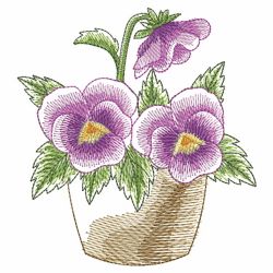 Pansy Beauty 03(Md) machine embroidery designs
