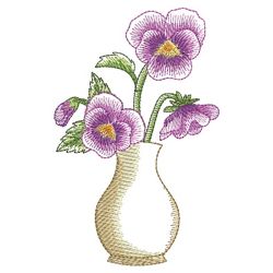 Pansy Beauty 08(Sm) machine embroidery designs