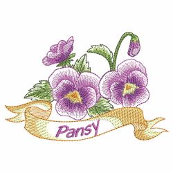 Pansy Beauty 10(Md) machine embroidery designs