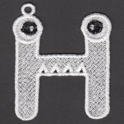 FSL Monster Alphabet 08 machine embroidery designs